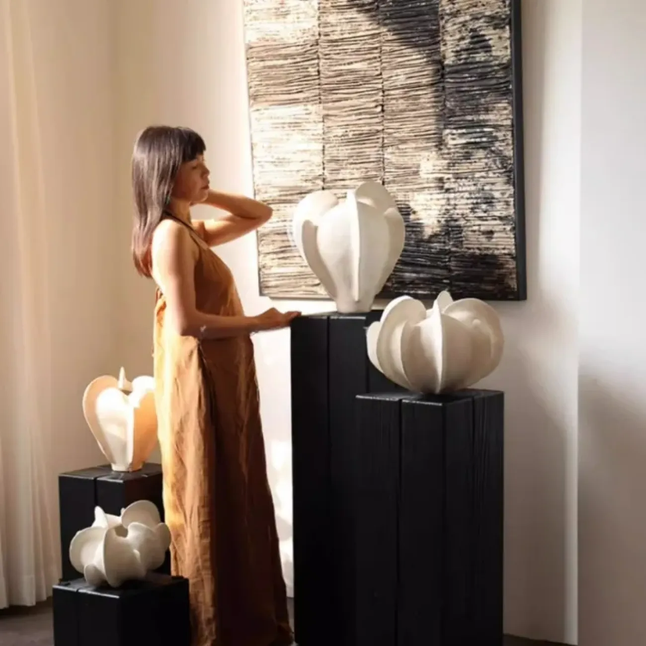 Оригинальная ваза White Lily от LaLume из керамики VZ40279-32