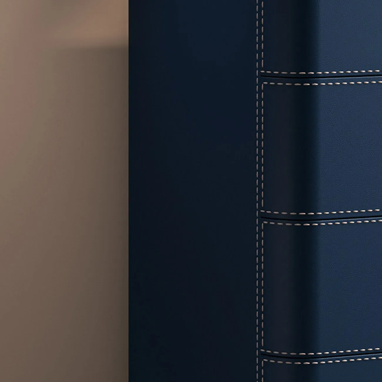 Классический комод Carat с обивкой из кожи KD40297-32