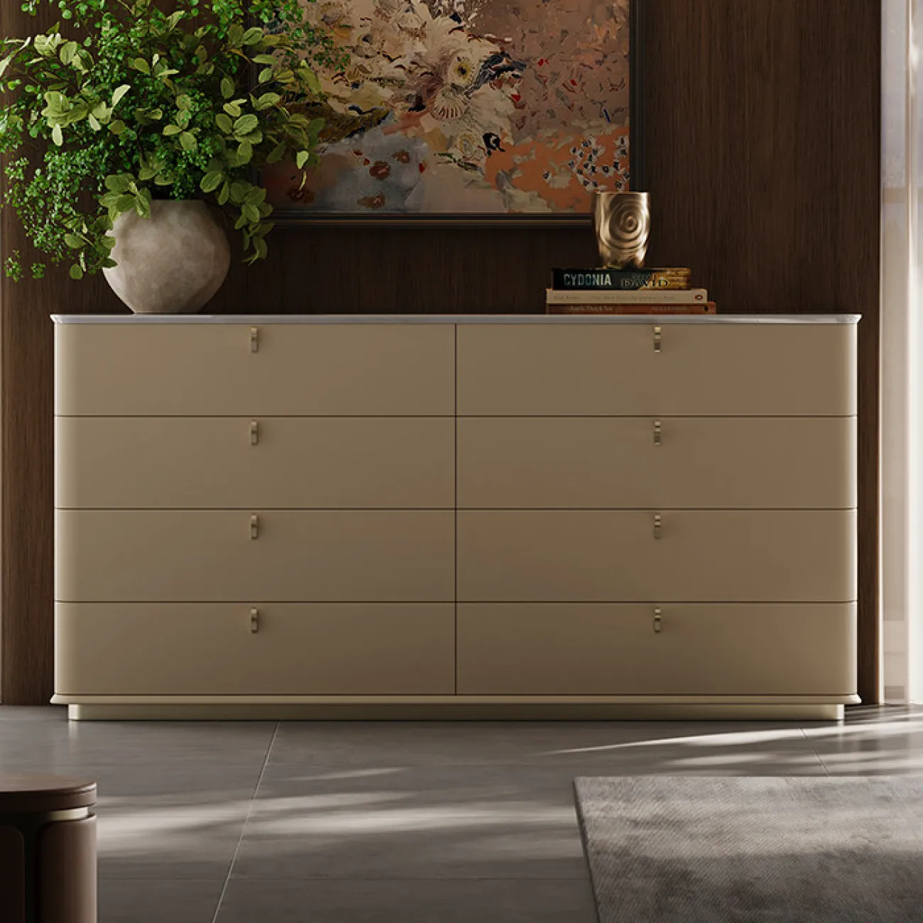 Роскошный комод Carat с мраморной столешницей KD40315-32 Роскошный комод Carat с мраморной столешницей KD40315-32