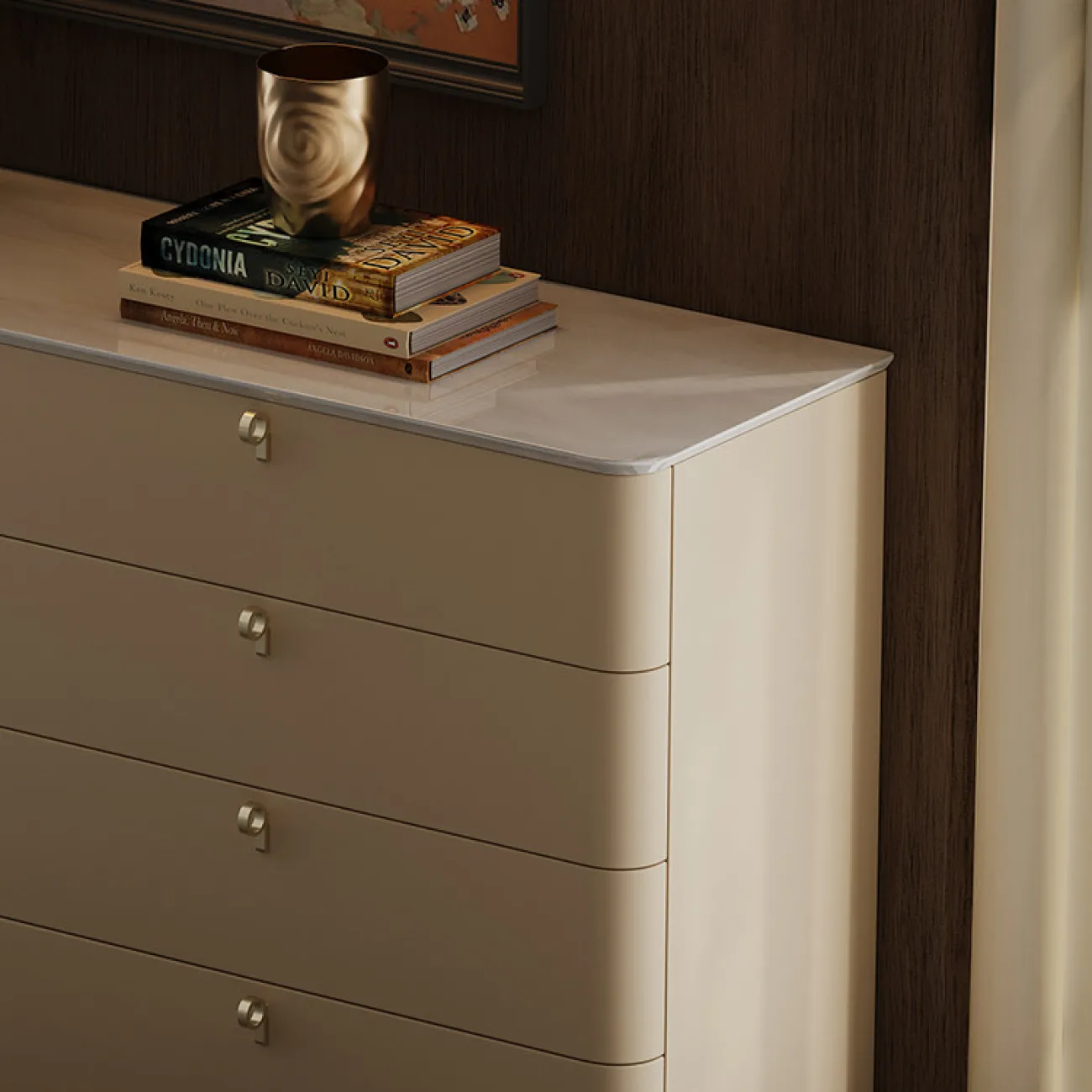 Роскошный комод Carat с мраморной столешницей KD40315-32 Роскошный комод Carat с мраморной столешницей KD40315-32