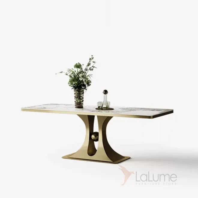 Роскошный обеденный стол Mobeier от LaLume с мраморной столешницей OS40322-32
