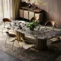 Роскошный обеденный стол Mobeier от LaLume с мраморной столешницей OS40325-32