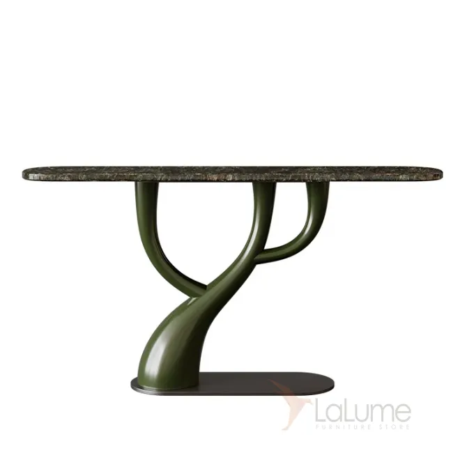 Элегантный пристенный столик Dazoo от LaLume с мраморной столешницей PS40326-32