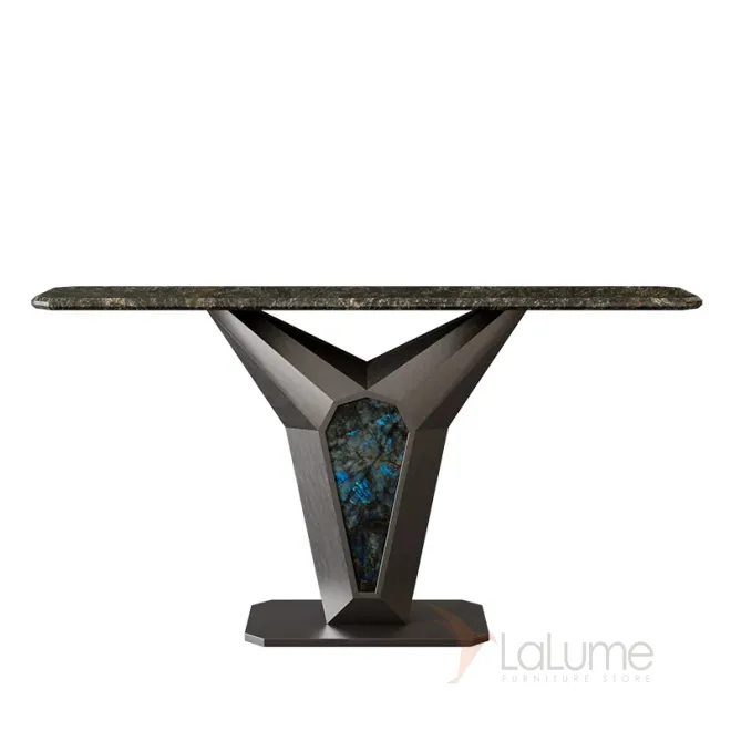 Элегантный пристенный столик Dazoo от LaLume с мраморной столешницей PS40327-32