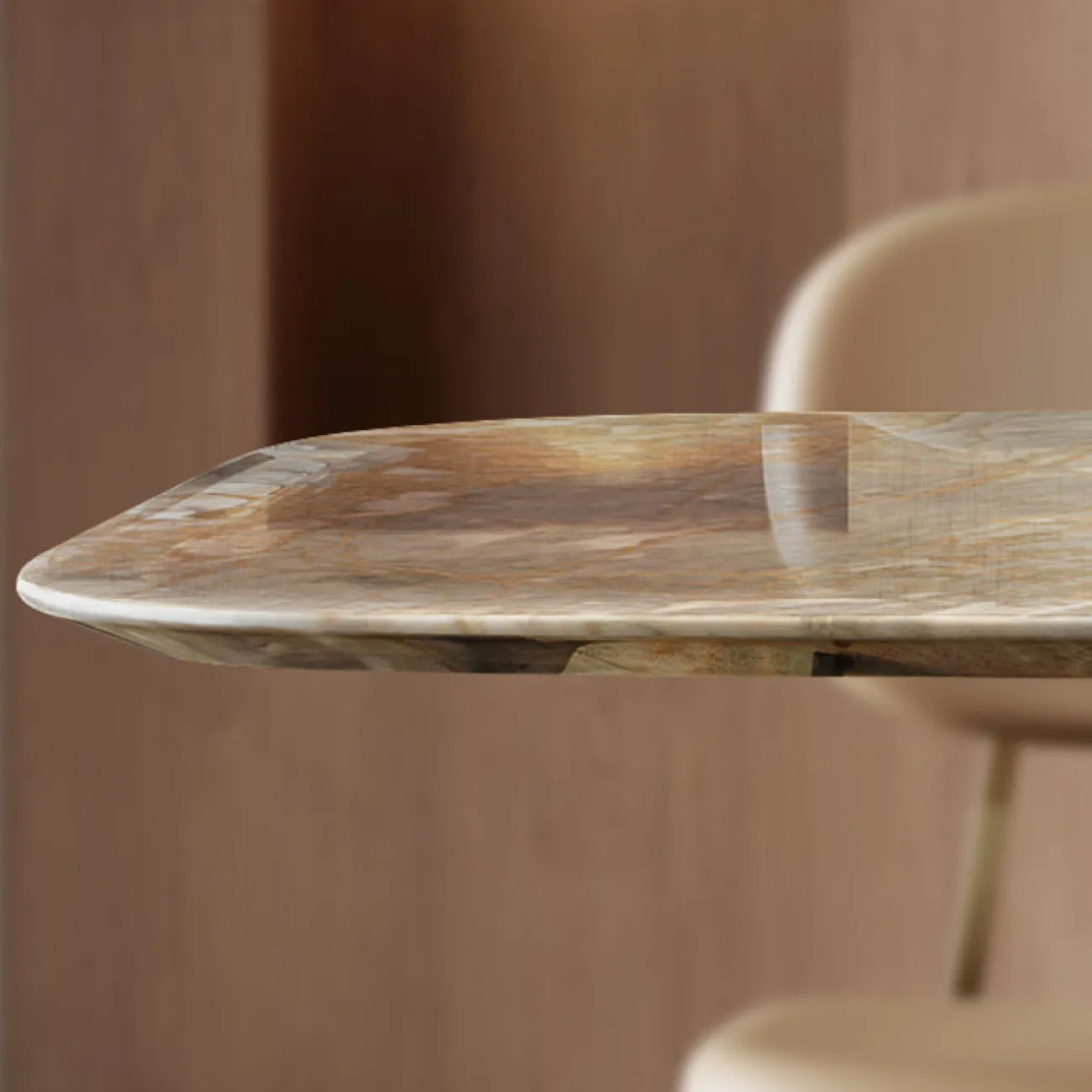 Роскошный обеденный стол Dazoo от LaLume с мраморной столешницей OS40328-32 Роскошный обеденный стол Dazoo от LaLume с мраморной столешницей OS40328-32