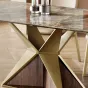 Роскошный обеденный стол Dazoo от LaLume с мраморной столешницей OS40328-32