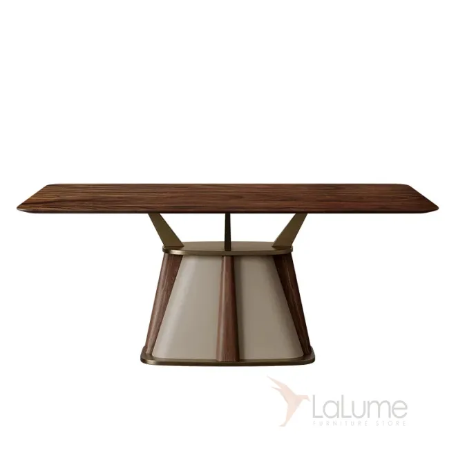Роскошный обеденный стол Dazoo от LaLume с деревянной столешницей OS40330-32