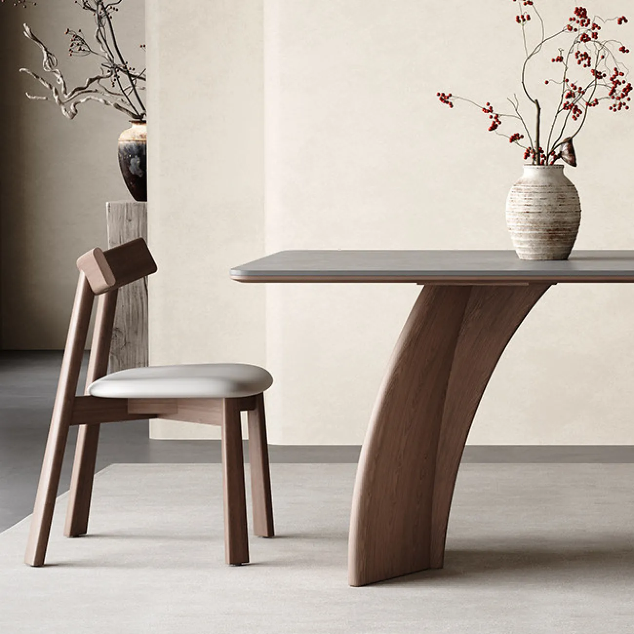 Элегантный обеденный стол Auguste от LaLume с мраморной столешницей OS40331-32