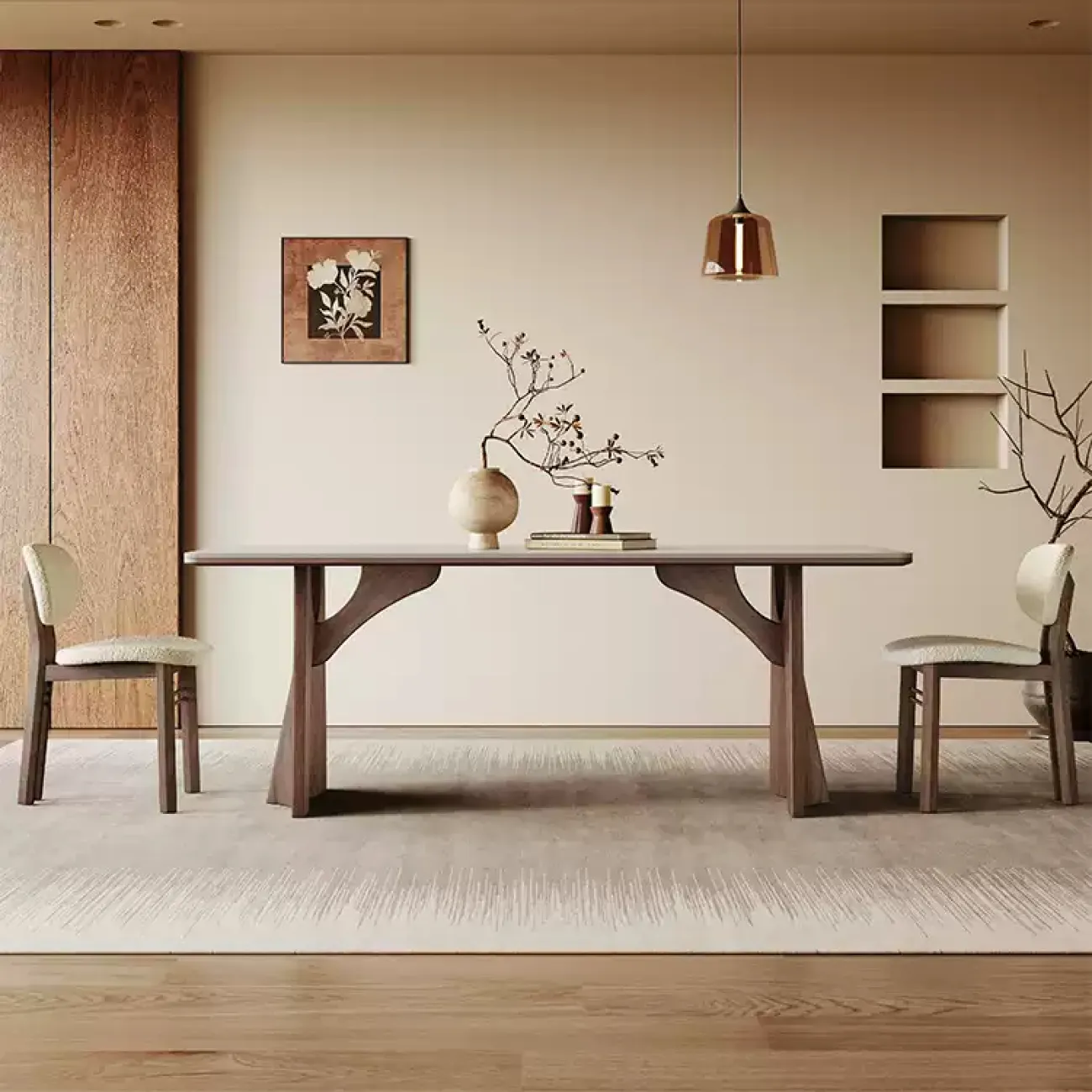 Элегантный обеденный стол Auguste от LaLume с мраморной столешницей OS40332-32 Элегантный обеденный стол Auguste от LaLume с мраморной столешницей OS40332-32