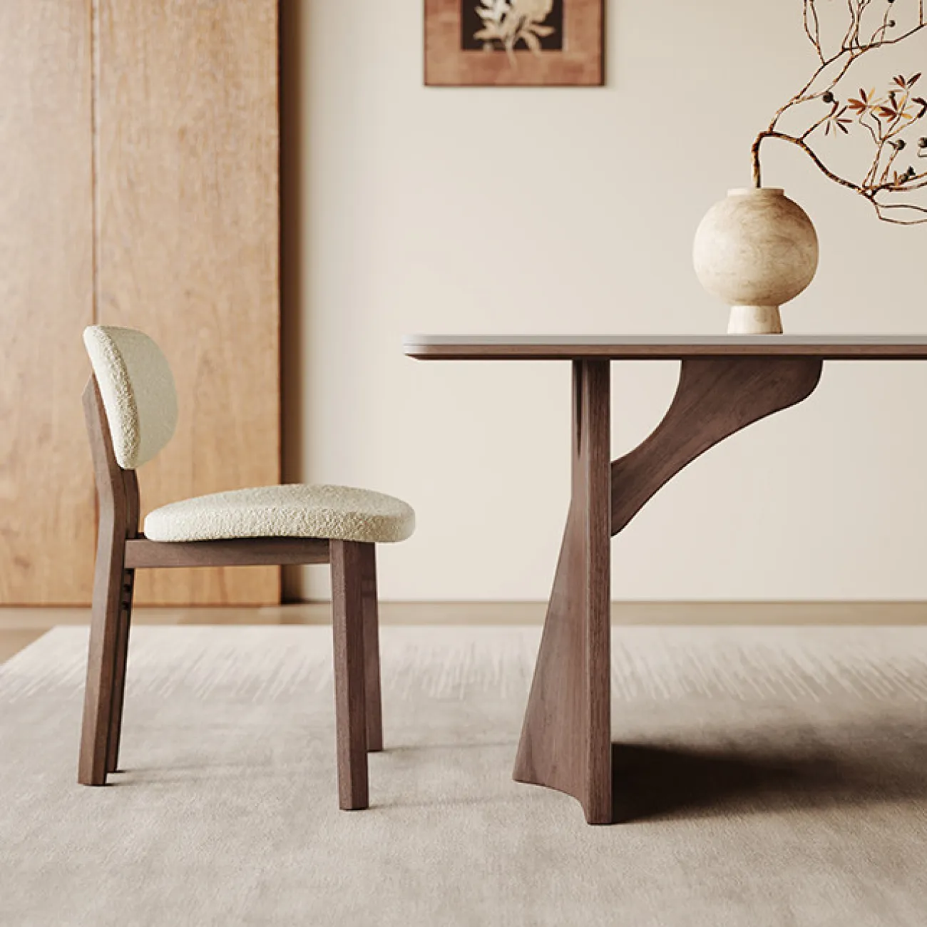 Элегантный обеденный стол Auguste от LaLume с мраморной столешницей OS40332-32 Элегантный обеденный стол Auguste от LaLume с мраморной столешницей OS40332-32