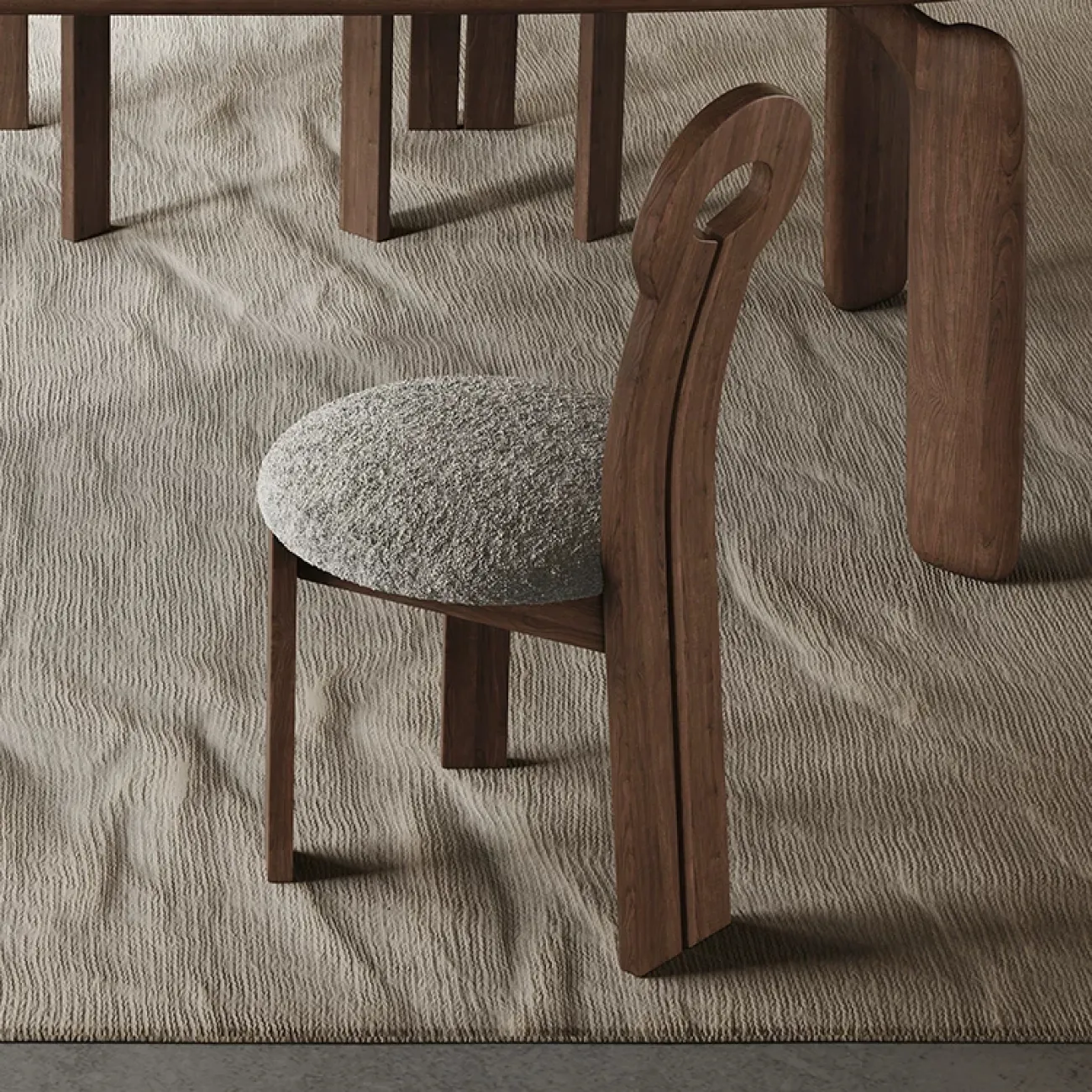 Оригинальный обеденный стул Auguste от LaLume из дерева ST40334-32 Оригинальный обеденный стул Auguste от LaLume из дерева ST40334-32