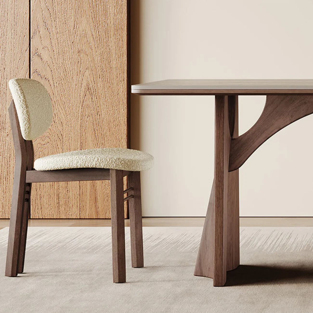 Элегантный обеденный стол Auguste от LaLume с мраморной столешницей OS40335-32