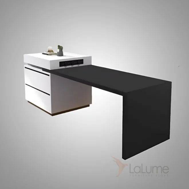 Обеденный стол-остров с подсветкой и розетками Eon Table от LaLume ET40339-32 Обеденный стол-остров с подсветкой и розетками Eon Table от LaLume ET40339-32