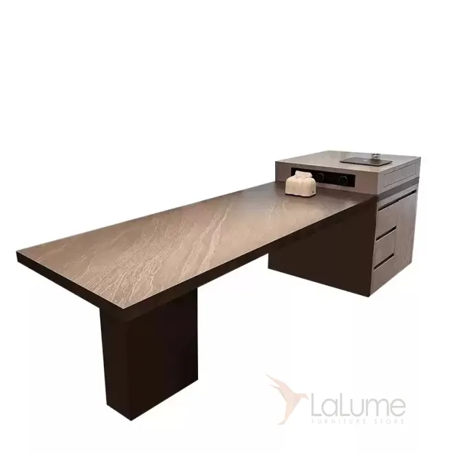 Обеденный стол-остров с розетками и местом для хранения Pivot Table от LaLume PT40340-32