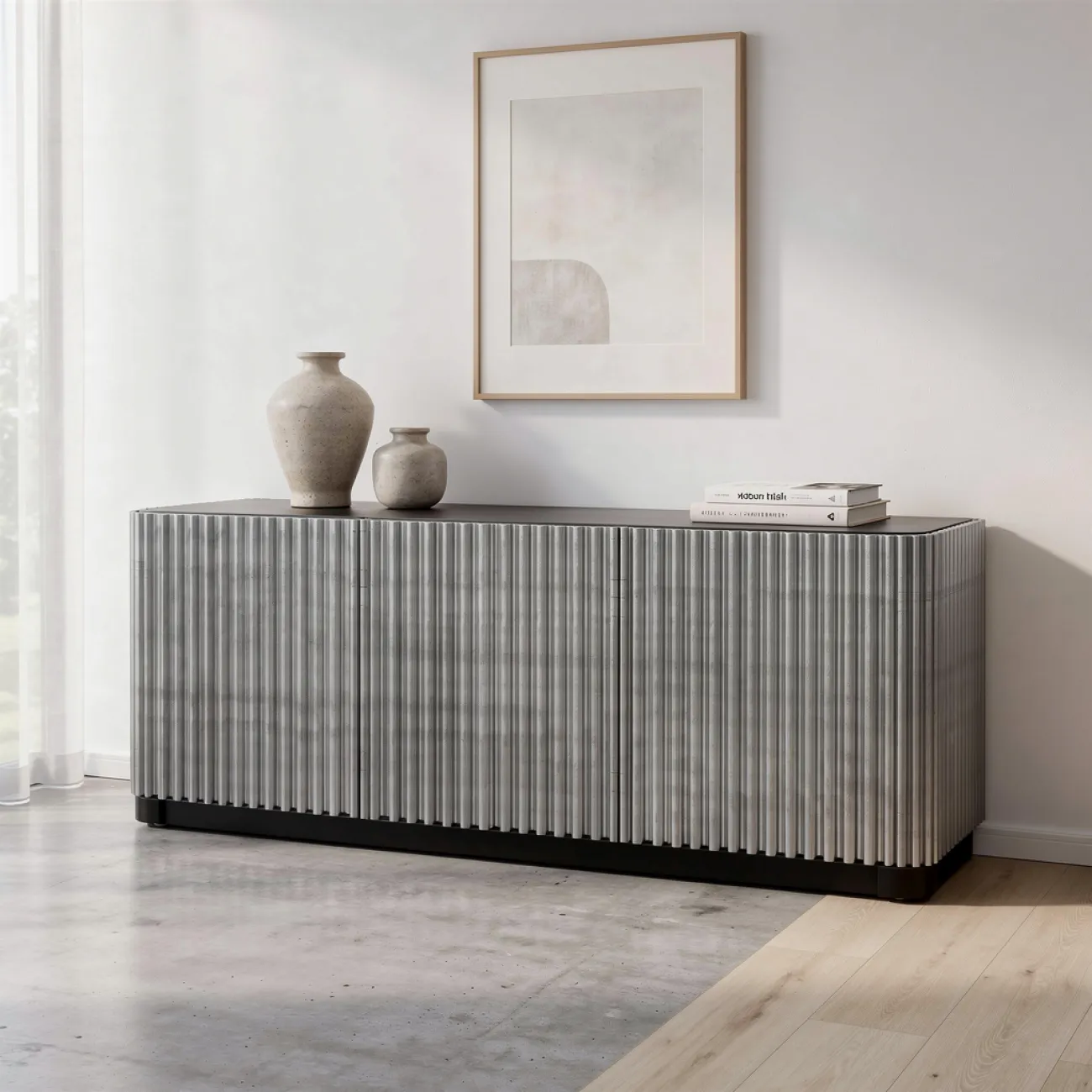 Дизайнерский комод Stripe Console с оригинальной фактурой фасада SC40347-32