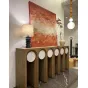 Дизайнерская консоль Timber Orbit с мраморными вставками TO40352-32