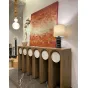 Дизайнерская консоль Timber Orbit с мраморными вставками TO40352-32