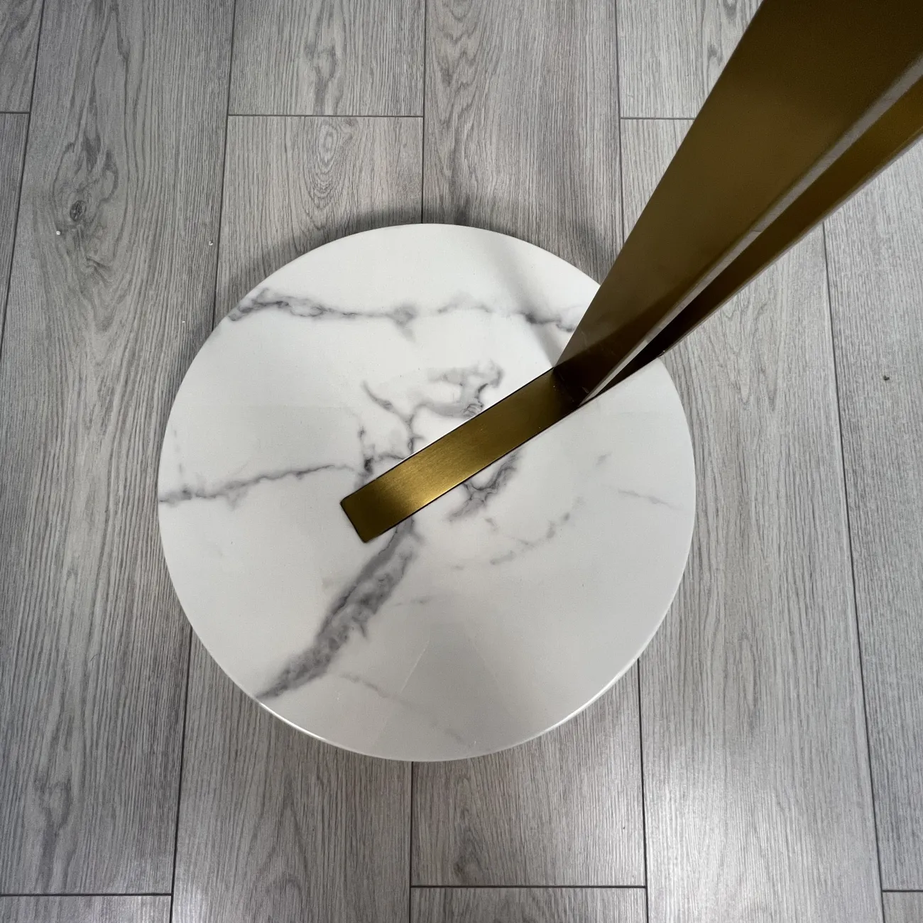 Роскошный кофейный мраморный круглый столик LaLume AR21203-23