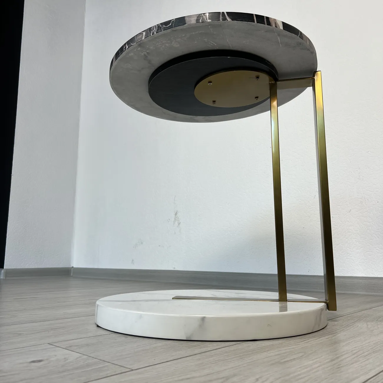 Роскошный кофейный мраморный круглый столик LaLume AR21203-23