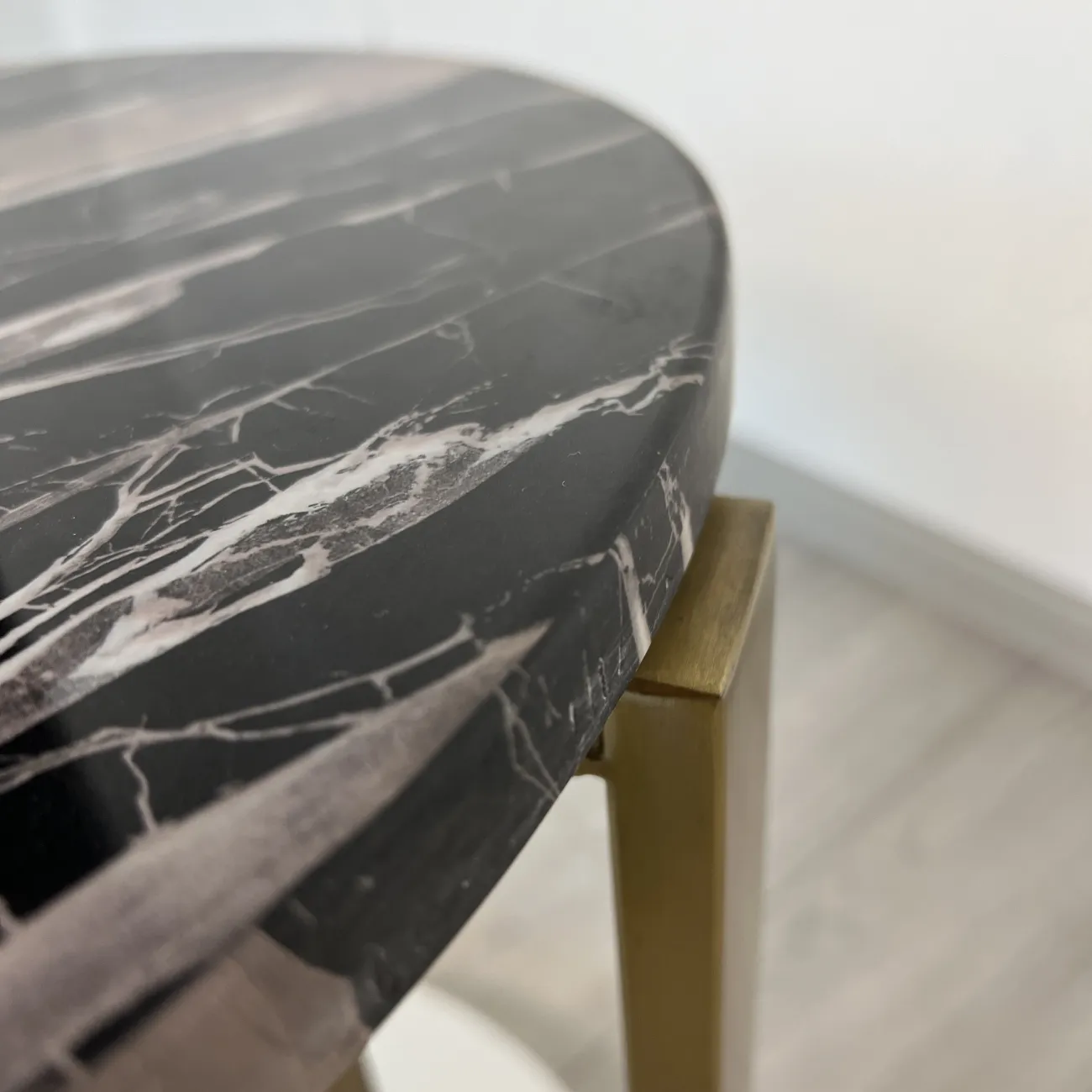 Роскошный кофейный мраморный круглый столик LaLume AR21203-23