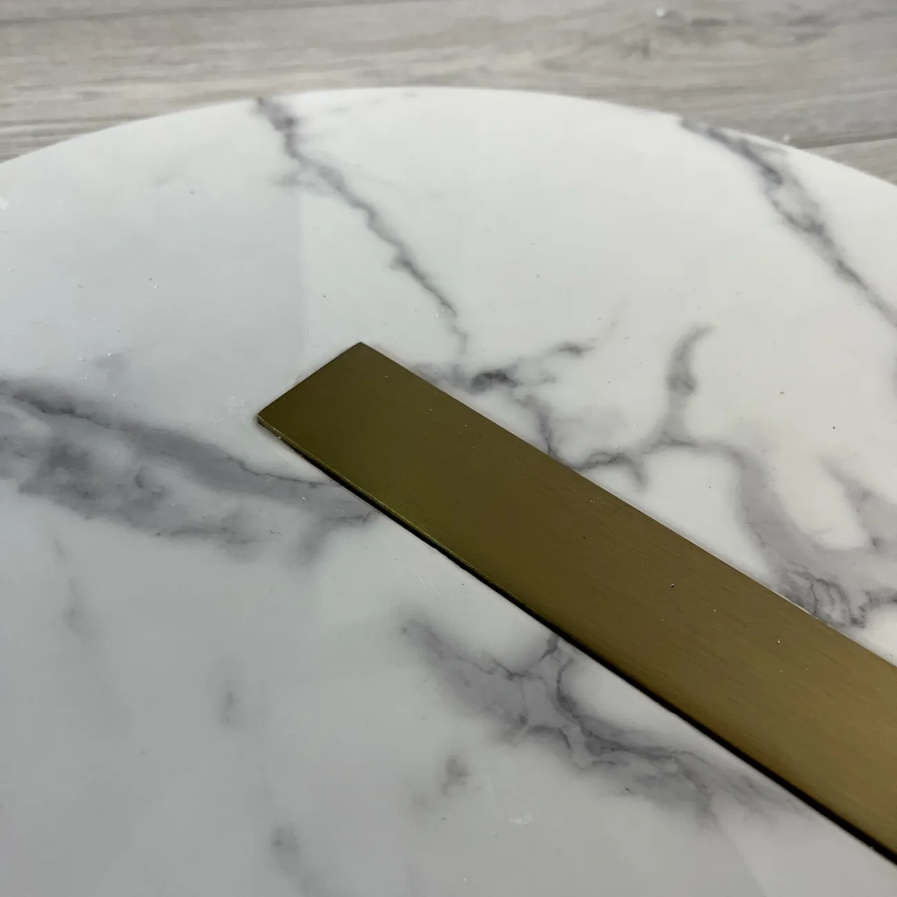 Роскошный кофейный мраморный круглый столик LaLume AR21203-23