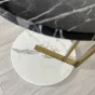 Роскошный кофейный мраморный круглый столик LaLume AR21203-23