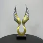 Дизайнерская статуэтка расправленные крылья в скандинавском стиле