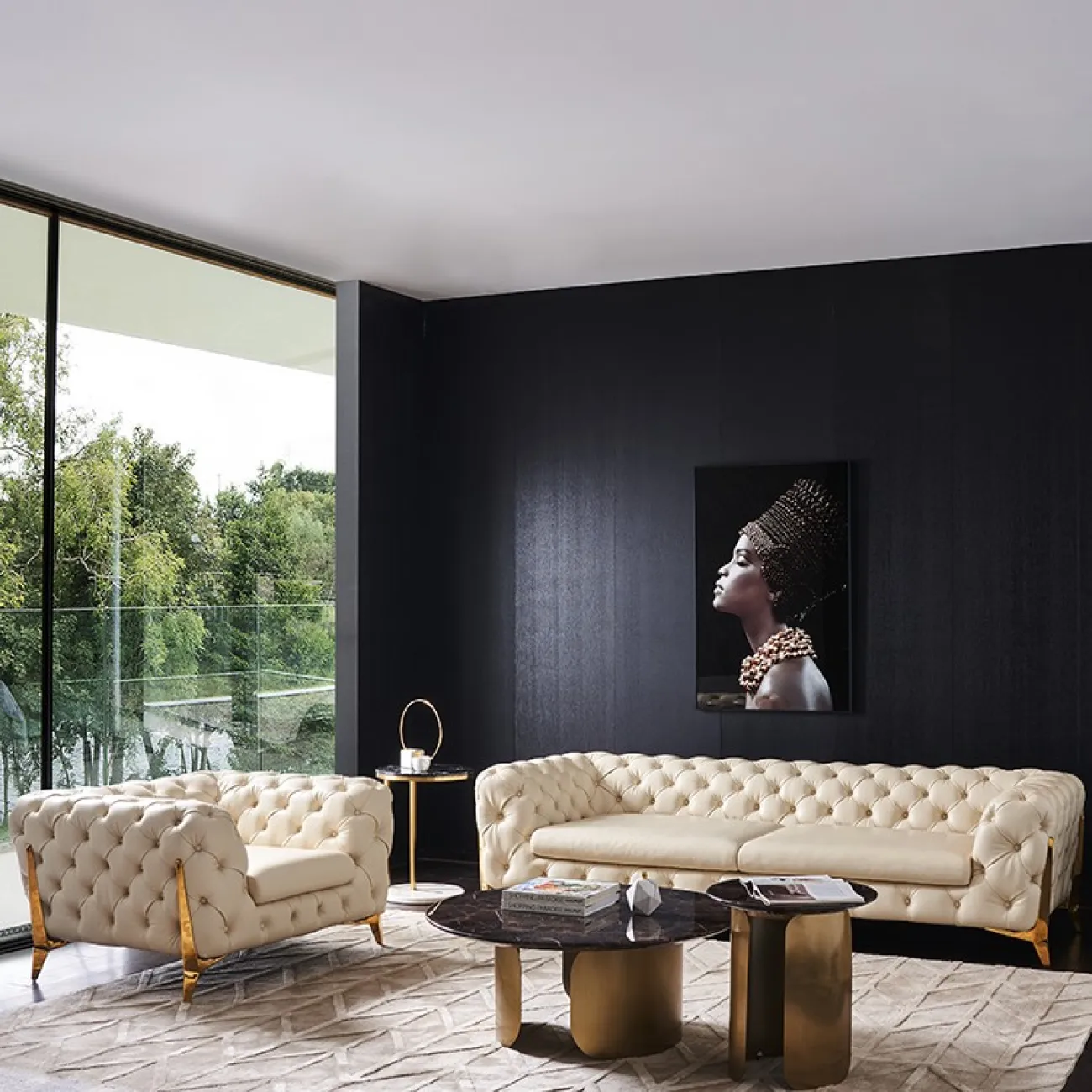 Современный светлый диван для гостиной LaLume MB20667-23