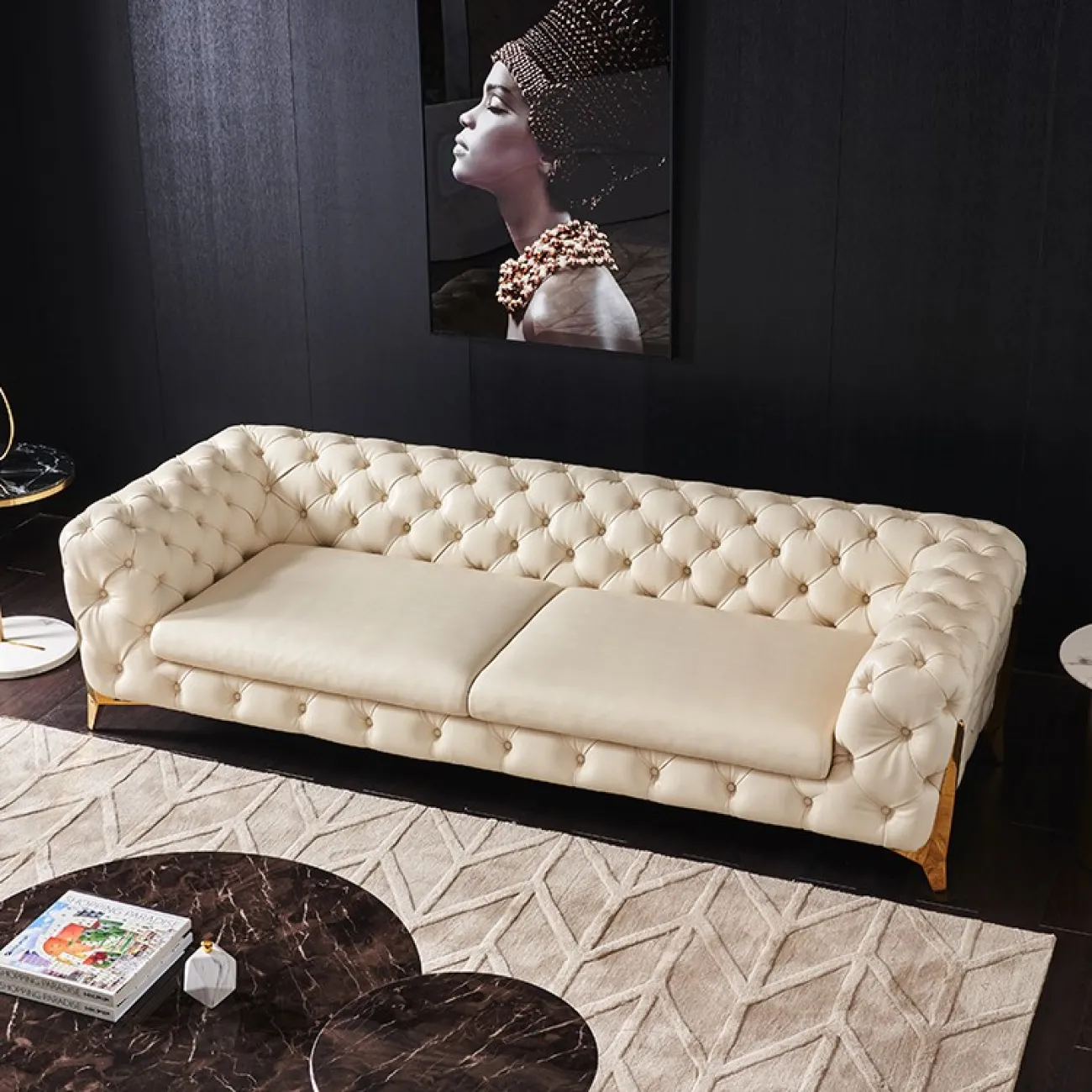 Современный светлый диван для гостиной LaLume MB20667-23