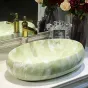 Керамический умывальник с имитацией мрамора для ванной комнаты LaLume MB20680-23