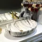 Керамический умывальник с имитацией мрамора для ванной комнаты LaLume MB20680-23
