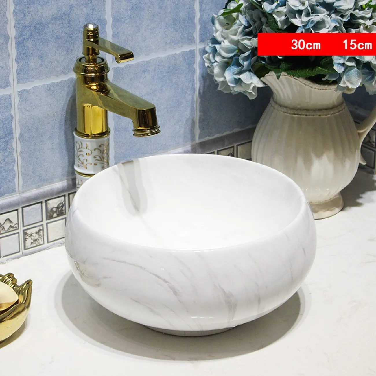 Керамический креативный умывальник для ванной комнаты LaLume  MB20665-23 ъ