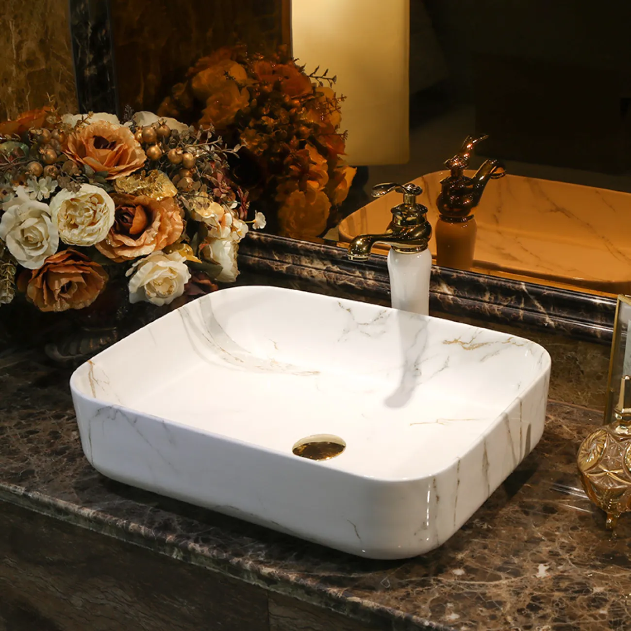 Керамический креативный умывальник для ванной комнаты LaLume  MB20665-23 ъ