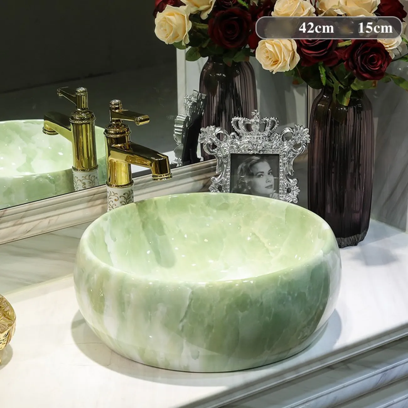 Керамический креативный умывальник для ванной комнаты LaLume  MB20665-23 ъ