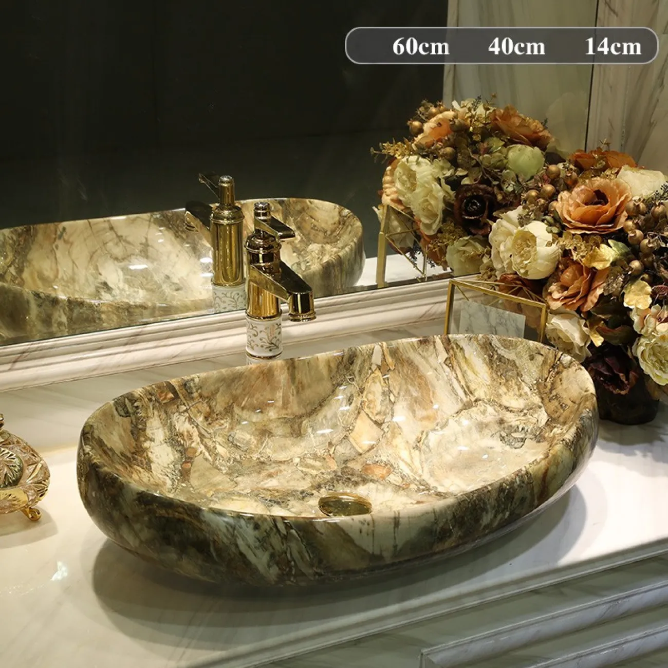 Керамический креативный умывальник для ванной комнаты LaLume  MB20665-23 ъ