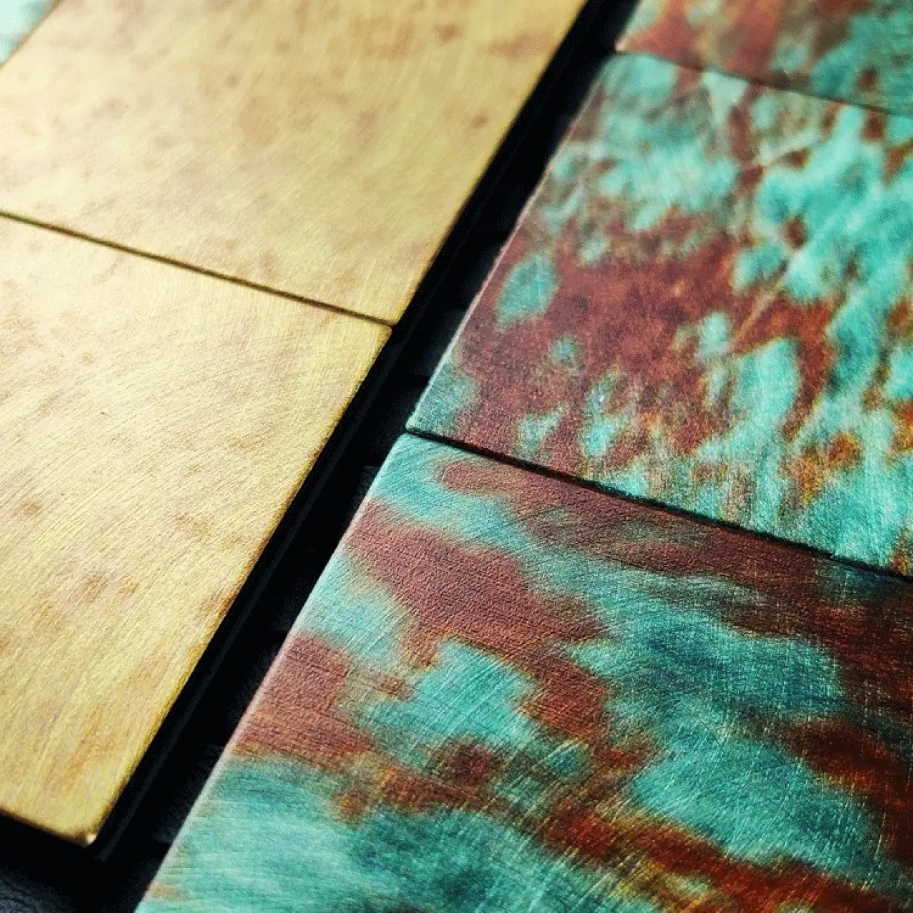 Яркая металлическая 3д плитка на самоклеящейся основе с имитацией ржавчины LaLume MB20836-23