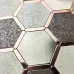 Шестиугольная 3д плитка в виде мозайки LaLume MB20840-23