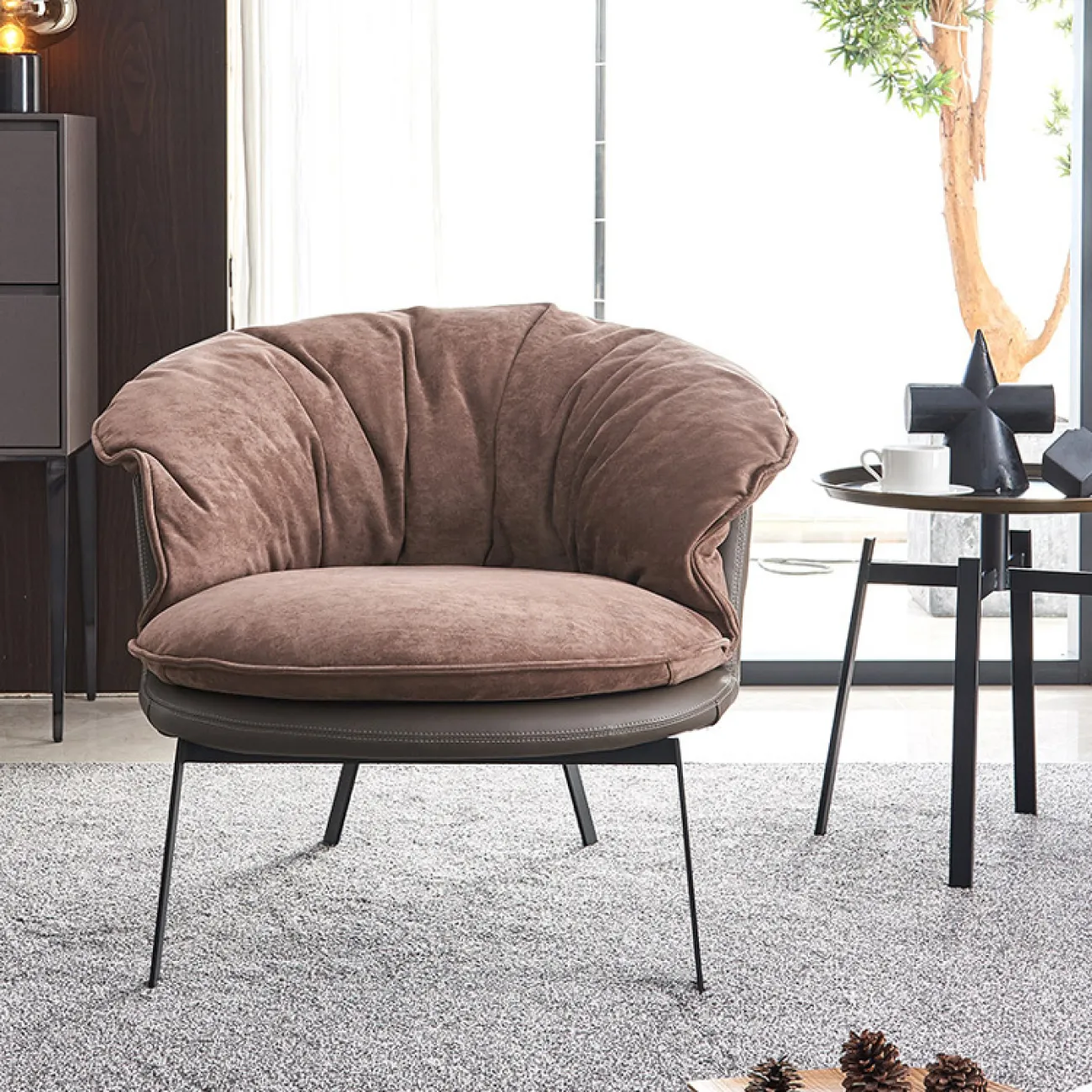 Роскошное одноместное кресло для гостиной LaLume MB20735-23