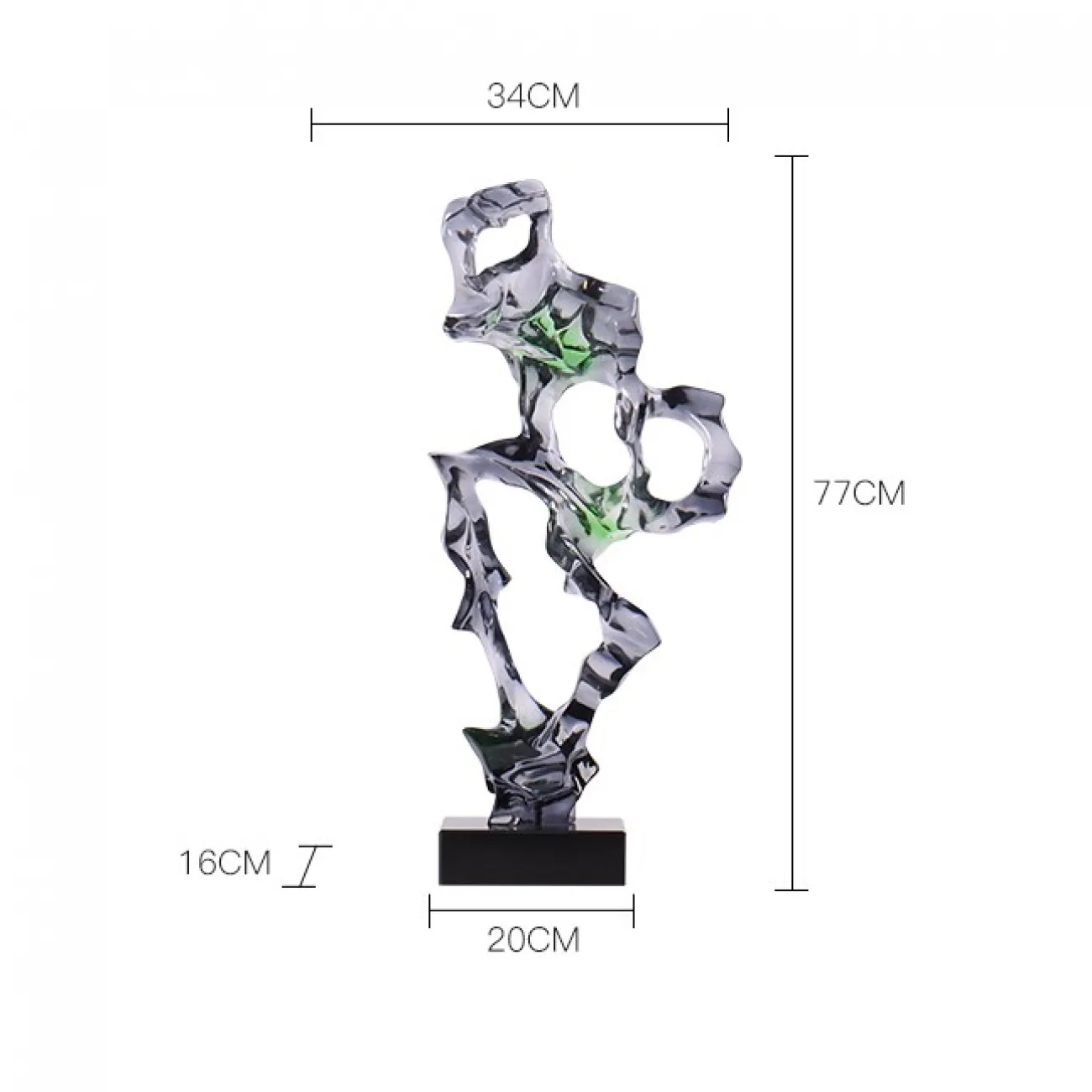 Абстрактная скульптура в форме кристалла для гостинной LaLume DK21052-23