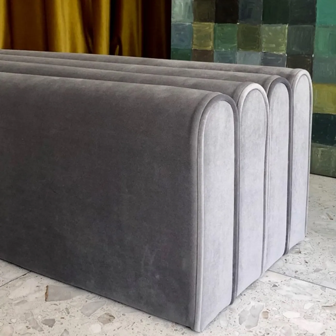 Дизайнерская мягкая банкетка LaLume DK21055-23