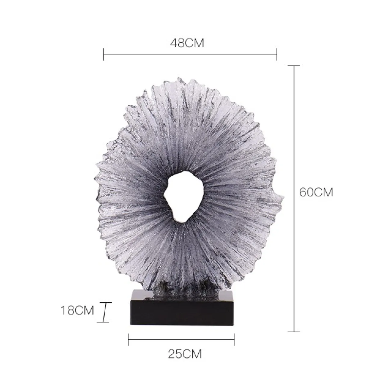 Прозрачная статуэтка в китайском стиле LaLume DK21056-23