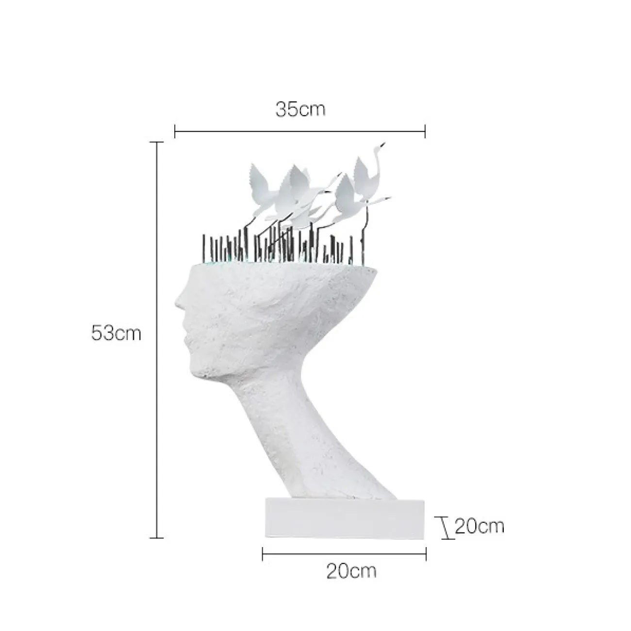 Дизайнерская скульптура профиль LaLume DK21061-23