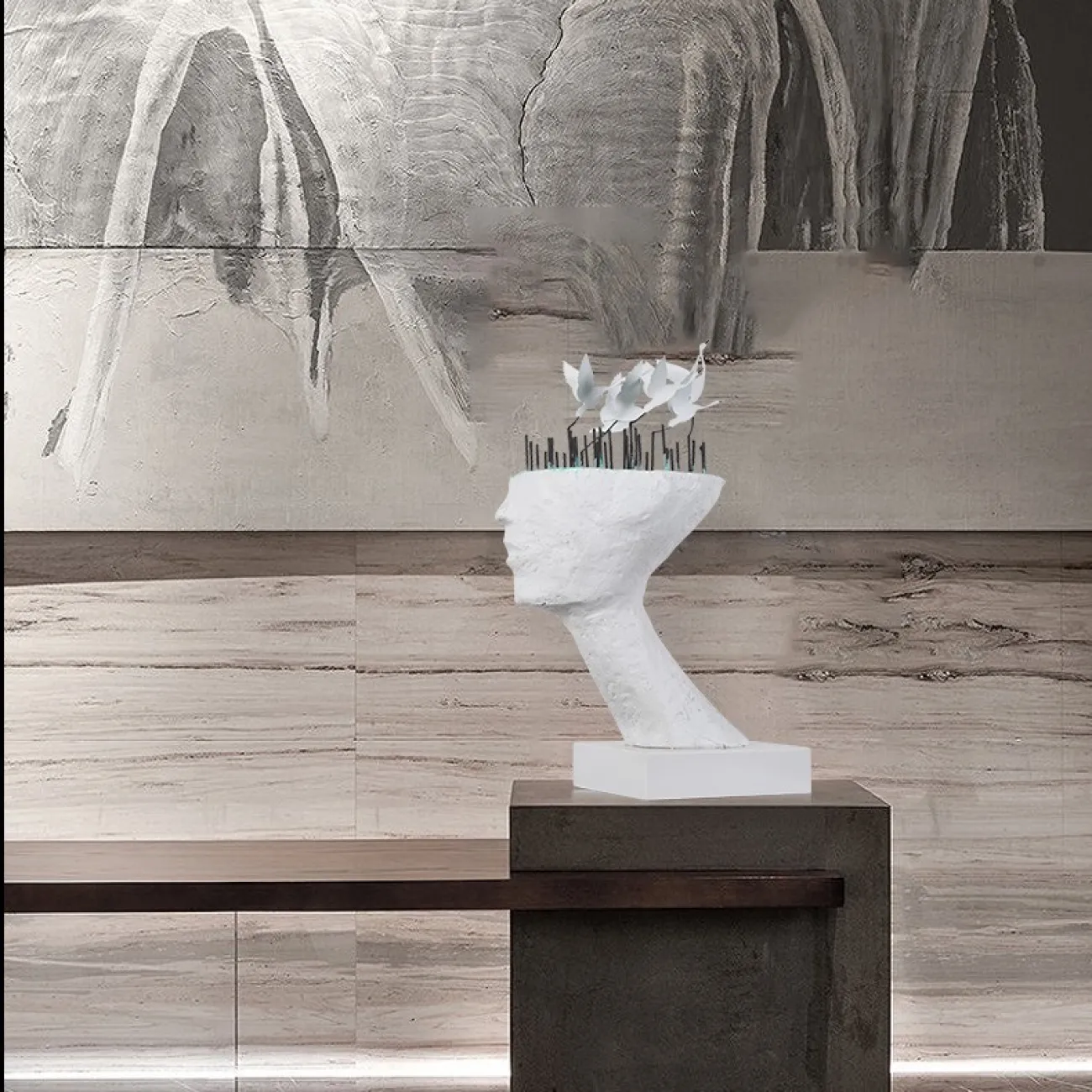 Дизайнерская скульптура профиль LaLume DK21061-23