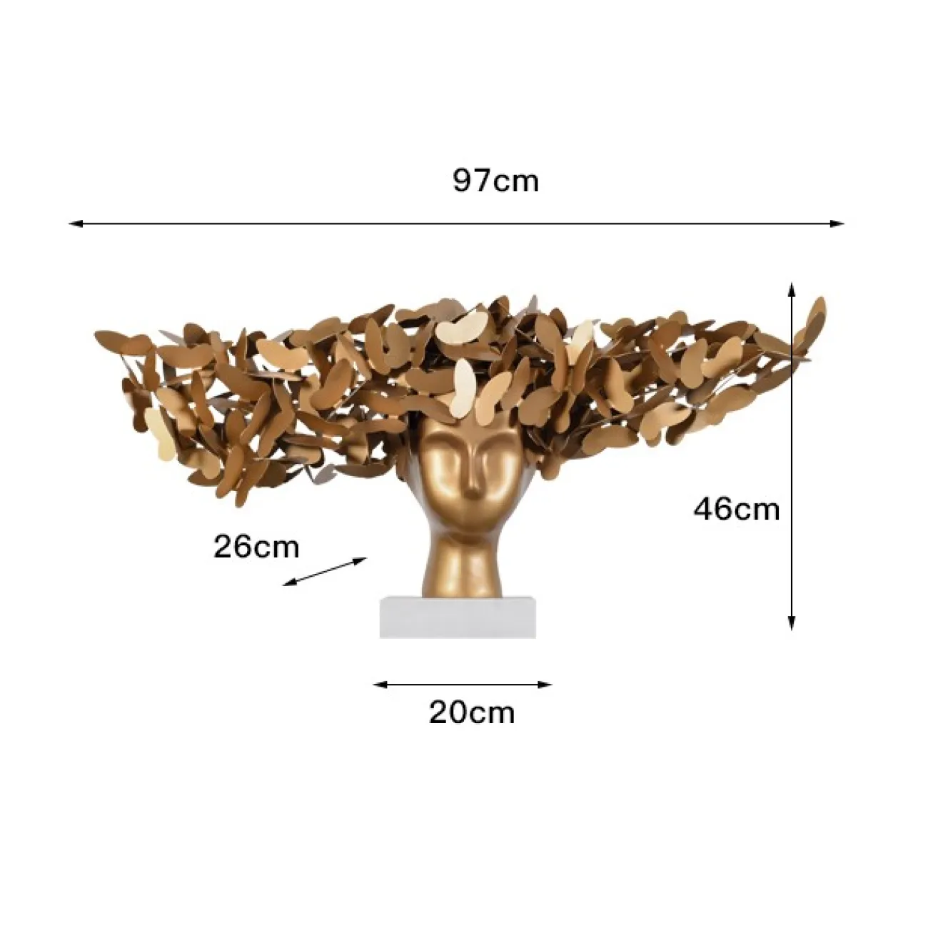 Скульптура голова женщины LaLume DK21062-23