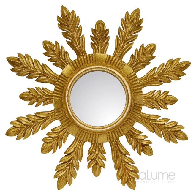 Роскошное зеркало в золотой раме LaLume DK20926-23