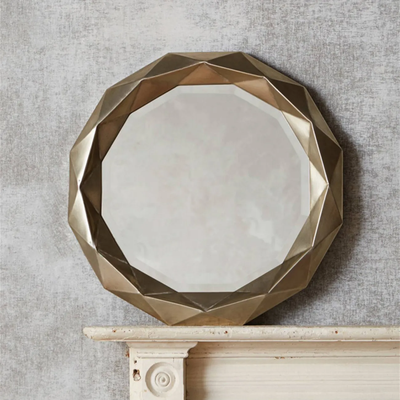 Дизайнерское круглое зеркало для гостиной LaLume DK20927-23