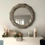 Дизайнерское круглое зеркало для гостиной LaLume DK20927-23