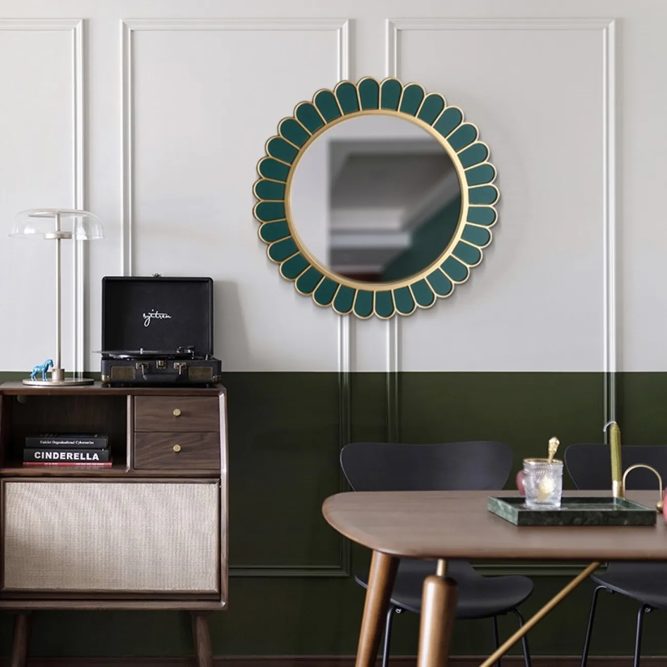 Креативное зеркало в форме цветка для гостиной DK20928-23