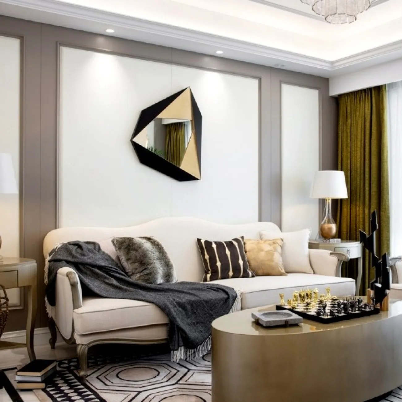 Зеркало креативной формы для гостиной LaLume DK20929-23 Зеркало креативной формы для гостиной LaLume DK20929-23