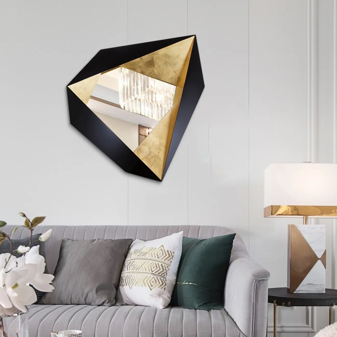 Зеркало креативной формы для гостиной LaLume DK20929-23 Зеркало креативной формы для гостиной LaLume DK20929-23